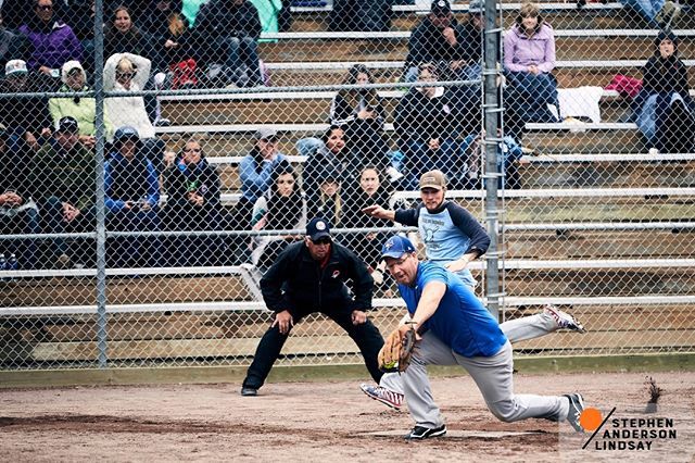 Drama at home plate...the spectator in the upper LH corner makes the shot for me!

Sixty-five teams competed during the annual Softball Yukon Dustball Tournament, with weather on the final day ensuring the conditions were anything but dusty. .
.
.
#softb… ift.tt/2A2BFVM