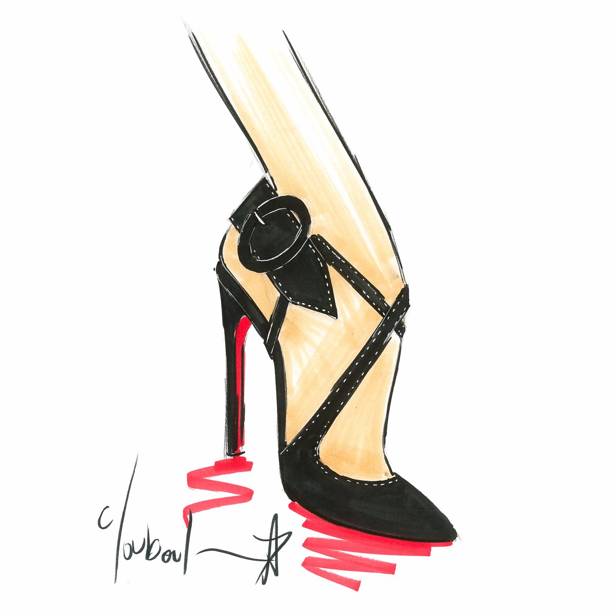 louboutin sketch