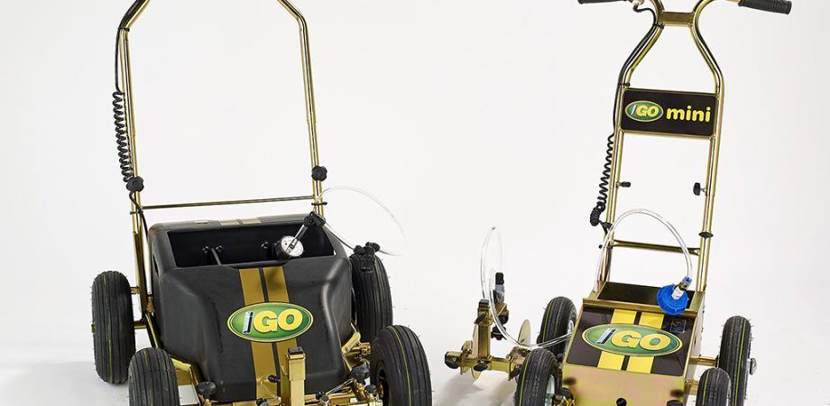 ATSSportsTurf's tweet photo. Field painters and paints are abundant in the market today. One to consider is the iGO made by @Linemark_Int. Learn more about the iGo and its unique features of: https://t.co/UJWNF5xM3j https://t.co/vs7KRFH71n