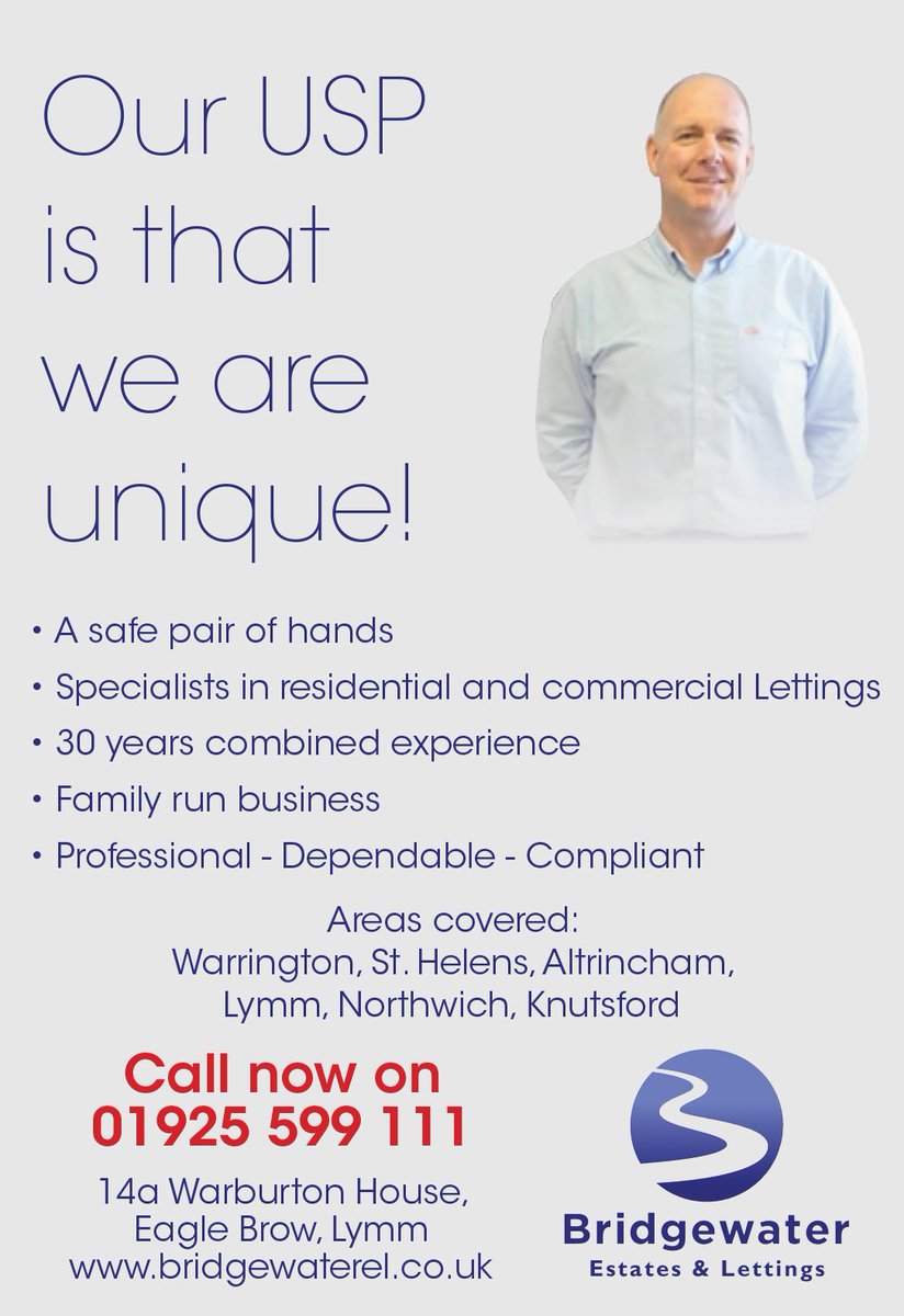 We are specialists in #Residential and #Commercial Lettings with 30 years combined #experience. 
#Professional #Dependable #Compliant 

Areas covered #Warrington #StHelens #Lymm #Northwich #Knutsford 

Call us on 01925 599 111