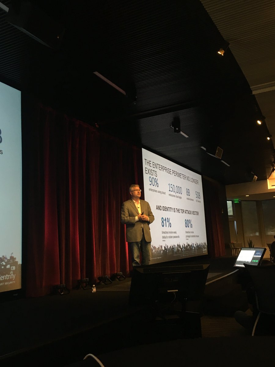 SVLeadershipGrp's tweet photo. Our keynote speaker, @ThomasRKemp, CEO of @Centrify, speaks at today's #HealthCybersecurity event. https://t.co/yvGMUdUMVe