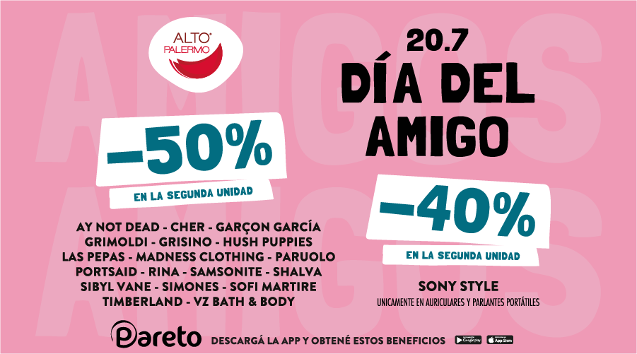 Queremos celebrar el día del amigo con una super promo! ❤
Descargá <a href="/ParetoApp/">Pareto App</a> y disfrutá de increíbles beneficios!✨
paretopago.com.ar
Legales 👉 goo.gl/FE1p9b