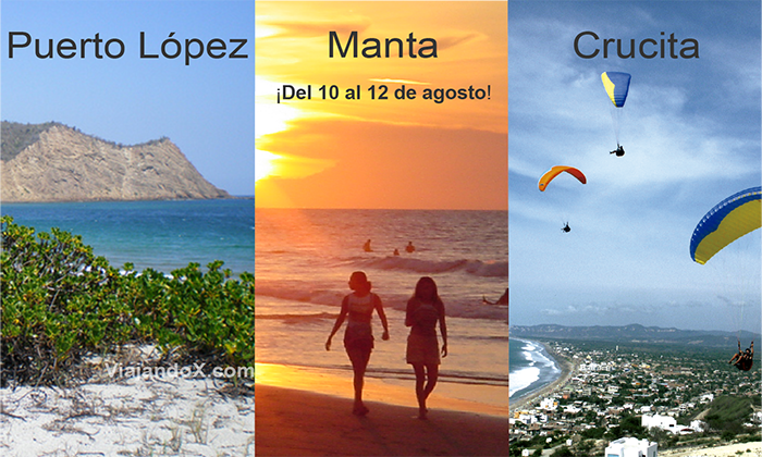 viajandox's tweet photo. ¡Te mereces unas vacaciones en #Manta #PuertoLopez #Crucita $169!
Incluye: transporte desde Quito 🚐- Alojamiento - Alimentación - Guía.
Reserva ahora con #ViajandoX 😎 https://t.co/5ElqZXC7By