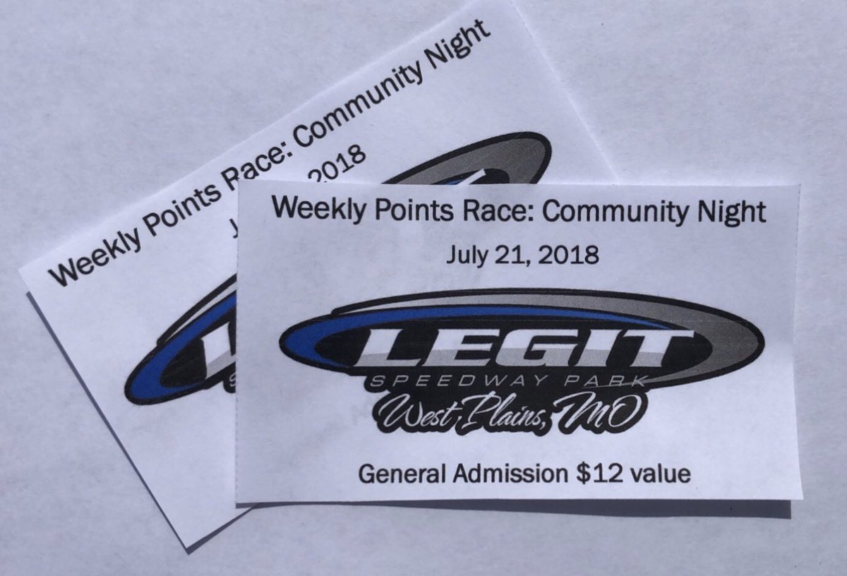 legitspeedway's tweet photo. Ticket giveaway for the race tomorrow on our Facebook page! Drawing will be this held afternoon so head on over to enter! https://t.co/zQbE4nzjEg