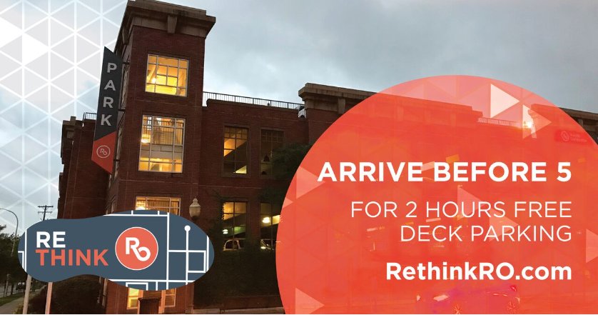 smart_movesus's tweet photo. Come to visit Royal Oak downtown today
If you make it before 5 p.m., you even get two
hours of free parking! #RethinkRO " https://t.co/iPQGm9PVJv