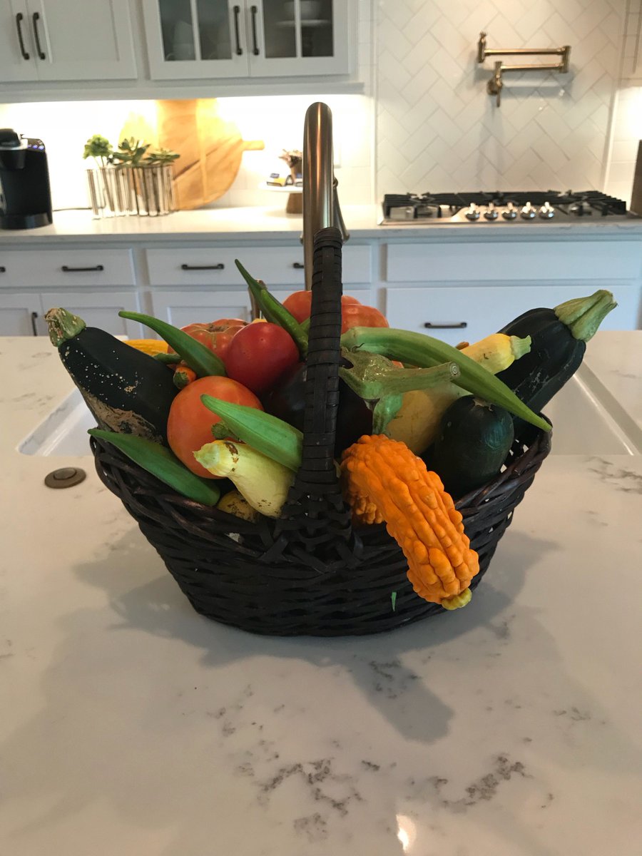 WeLoveSignature's tweet photo. Fresh vegetables picked this morning from our Community Garden in McDaniel Farms! Time to start cookin! #McDanielFarms #CollegeGroveTN #CommunityGarden #LifeIsBetterOnTheFarm https://t.co/0thhCFffcq