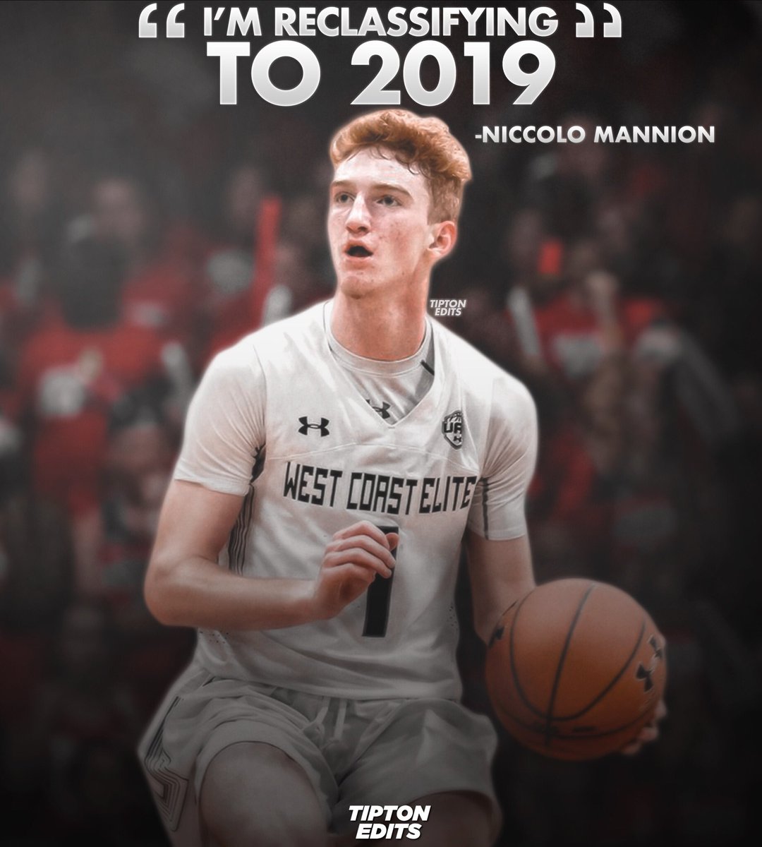 After much thought with my family and coaches, I have decided to reclassify up to 2019. Looking forward to a great senior year!!