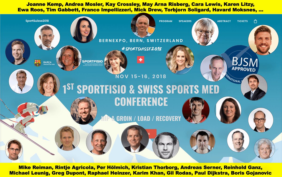 Sportfisio Swiss (@sportfisioswiss) on Twitter photo π¨π #sportsuisse2018 π early bird discount Until Aug 31 ! πͺ among the speakers: <a href="/JoanneLKemp/">Dr Joanne Kemp</a> <a href="/TimGabbett/">Tim Gabbett</a> <a href="/kaymcrossley/">KC (she/her)</a> <a href="/KThorborg/">Professor Kristian Thorborg</a> <a href="/AndreaBMosler/">Andrea Mosler</a> <a href="/MikeReiman/">Mike Reiman</a> <a href="/karenlitzyNYC/">Karen Litzy, PT, DPT</a> <a href="/aserner/">Andreas Serner</a> <a href="/GregDupontSport/">Greg Dupont</a> <a href="/ewa_roos/">Ewa Roos</a> & more π Bern, Nov 15-16 π¨π π¨π #sportsuisse2018 π early bird discount Until Aug 31 ! πͺ among the speakers: <a href="/JoanneLKemp/">Dr Joanne Kemp</a> <a href="/TimGabbett/">Tim Gabbett</a> <a href="/kaymcrossley/">KC (she/her)</a> <a href="/KThorborg/">Professor Kristian Thorborg</a> <a href="/AndreaBMosler/">Andrea Mosler</a> <a href="/MikeReiman/">Mike Reiman</a> <a href="/karenlitzyNYC/">Karen Litzy, PT, DPT</a> <a href="/aserner/">Andreas Serner</a> <a href="/GregDupontSport/">Greg Dupont</a> <a href="/ewa_roos/">Ewa Roos</a> & more π Bern, Nov 15-16 π¨π