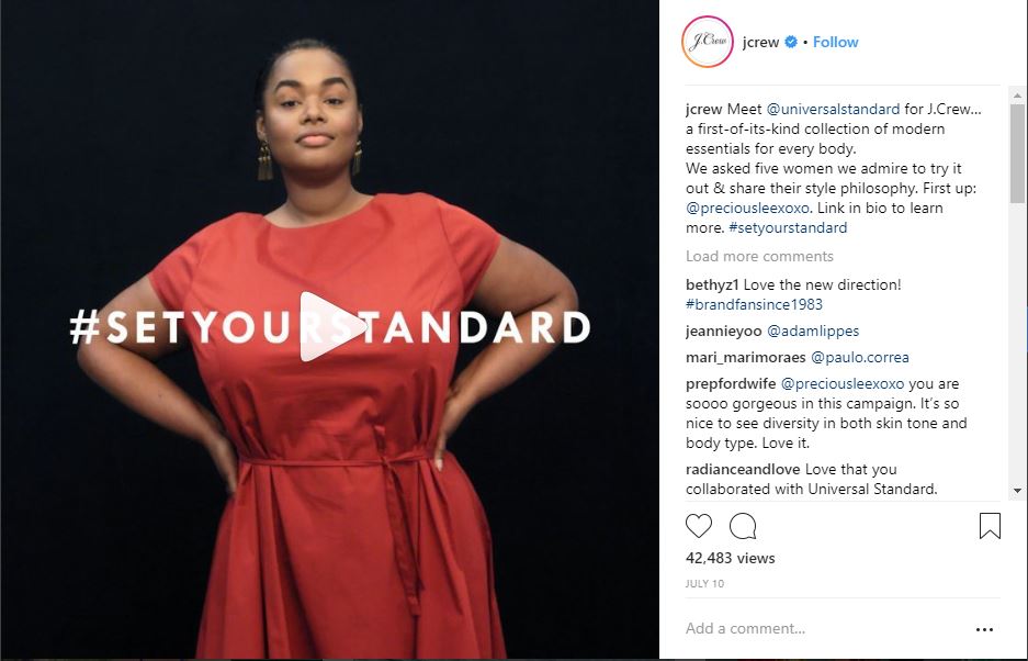 debweinswig's tweet photo. J.Crew's partnership with Universal Standard is just the beginning. A land grab is likely under way for the $46 bil women’s plus-size market opportunity. Disruption for retailers and brands is inevitable. Read more here: https://t.co/PQyYCw8jv3 #coresightresearch @CoresightNews https://t.co/b8gYrzacCh