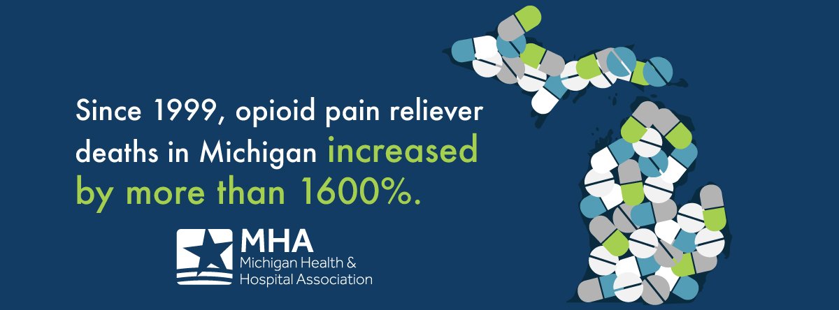 MIHospitalAssoc's tweet photo. Have you been affected by the opioid crisis? No one is immune to its effects. The opioid epidemic is a public health crisis that impacts every part of our state. https://t.co/UCQkpoctTH