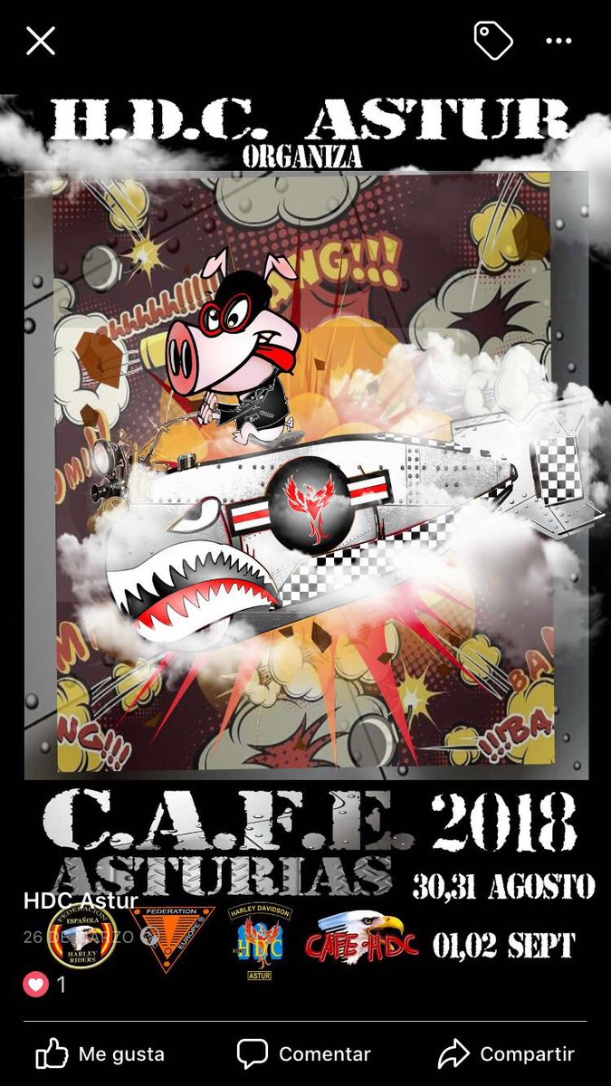 DOMIHDC's tweet photo. Una pequeña muestra de lo que tendréis en La Concentración Anual de la Federación Española de Harley Riders (C.A.F.E.) los días 30, 31 de Agosto 1, 2 de Septiembre en la Villa de CANDAS, ASTURIAS... https://t.co/CR6K1ExEMk