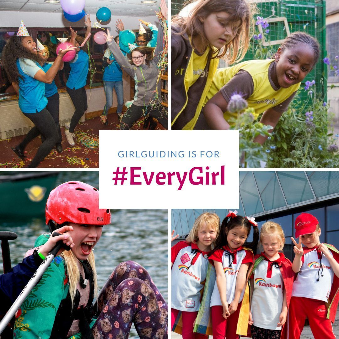 Girlguiding_NWE's tweet photo. We love seeing our members try new things and push their boundaries. We're even more excited to bring on more challenges and badges for #EveryGirl.  Just one day until our new programme reveal! #ExcitingTimes #GirlguidingNWE https://t.co/qpbYdzYrER