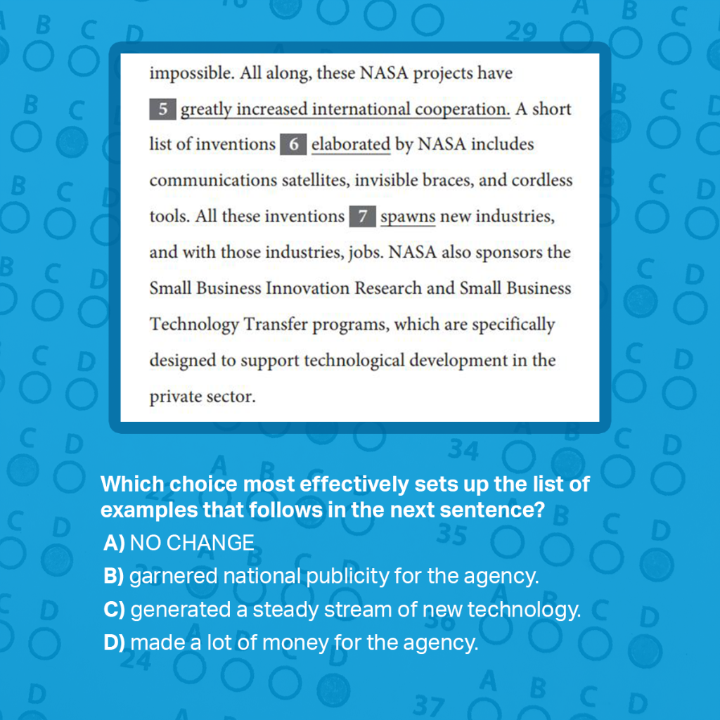 OfficialSAT's tweet photo. Can you answer this #SATPractice question? Reply with your answer, and we’ll share the correct one later today. https://t.co/oC8hv8QfRz