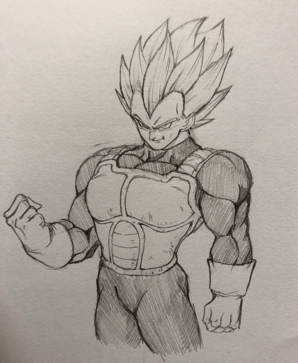 Fantasticyouth7's tweet photo. 高橋さんベジータ描くの激上手い https://t.co/nc8JZ8L8kx