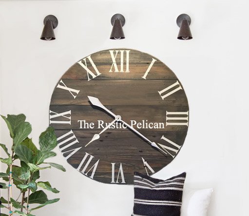 RusticPelican's tweet photo. #TheRusticPelican #Clock #LargeClock #WallClock #FarmhouseDecor #ModernHomeDecor #InteriorDesign #RusticDecor #LargeWallClock #OversizedClock @ https://t.co/fAJf7GbX13 https://t.co/2tJj9JPNKs