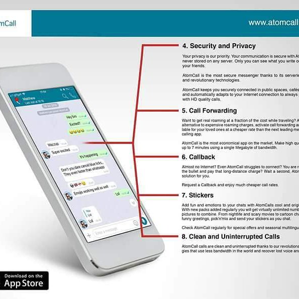 mutausi_o's tweet photo. “Hello World”
AtomCall soft phone is here!
If you are on IOS, Download our low data usage new soft phone with free app to app Chat. Low data usage, HD video & audio calls, HD international direct calls. Android version available August 13th. #AtomCall https://t.co/1bnt6cOxOR
