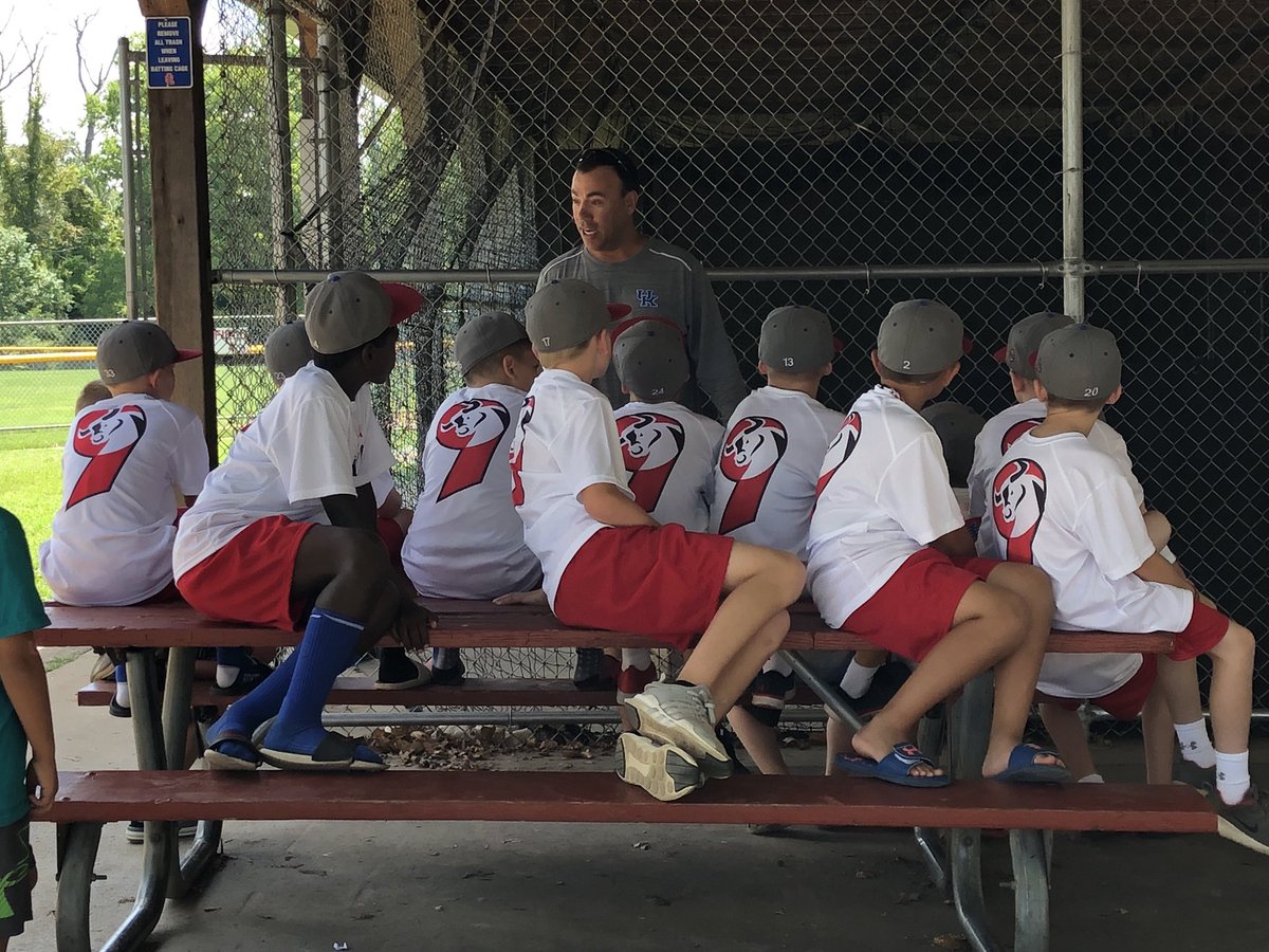 natehead's tweet photo. A big THANK YOU to UK baseball coach @Coach_Mingione for getting the boys ready for Cal Ripken Regionals! #slpride #slyb https://t.co/X4PYlDZXhz