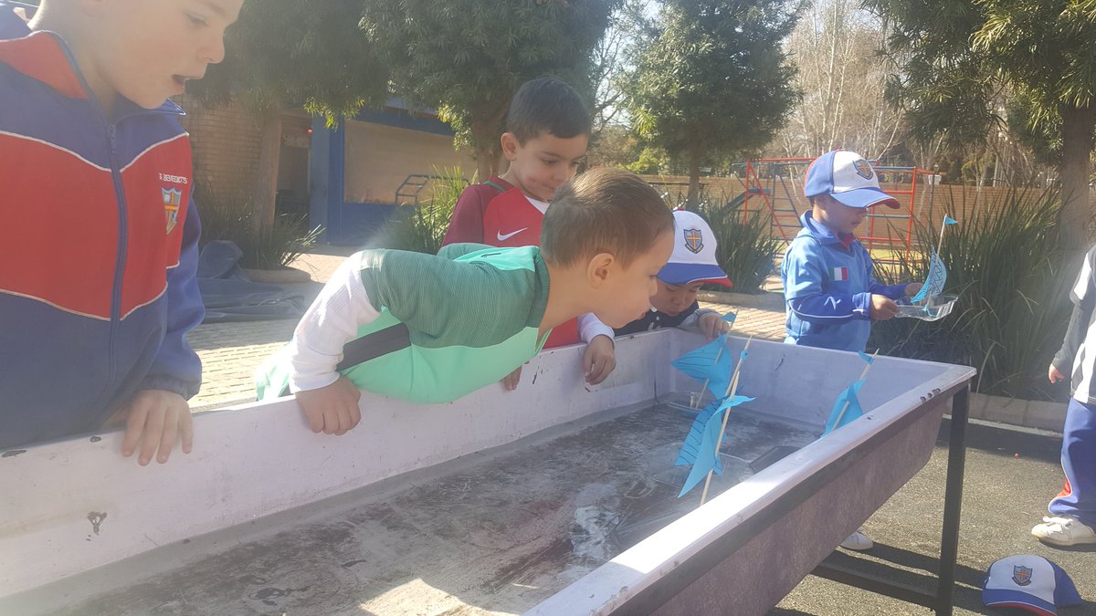 sylmcinerney's tweet photo. Bennies Grade R's are learning about water transport. They made sailing boats and tested them on the water. #active education #boy friendly @BenniesJP https://t.co/YPxknVv7hM