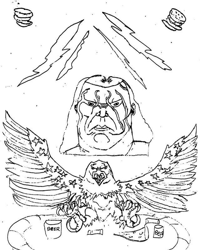 VaultArtStudio's tweet photo. One of Billy Palyo’s many drawings
.
.
.
#billypalyo #art #artist #drawing #drawings #sting #wwe #wrestling #humor #eagle #eagles #lightning #hamburger #hamburgers #america #american #baldeagle #madeinpgh #burghsnap #steelcitygrammers #pghcreative #vault… https://t.co/BIVICRCz8r https://t.co/GPGizuMotZ