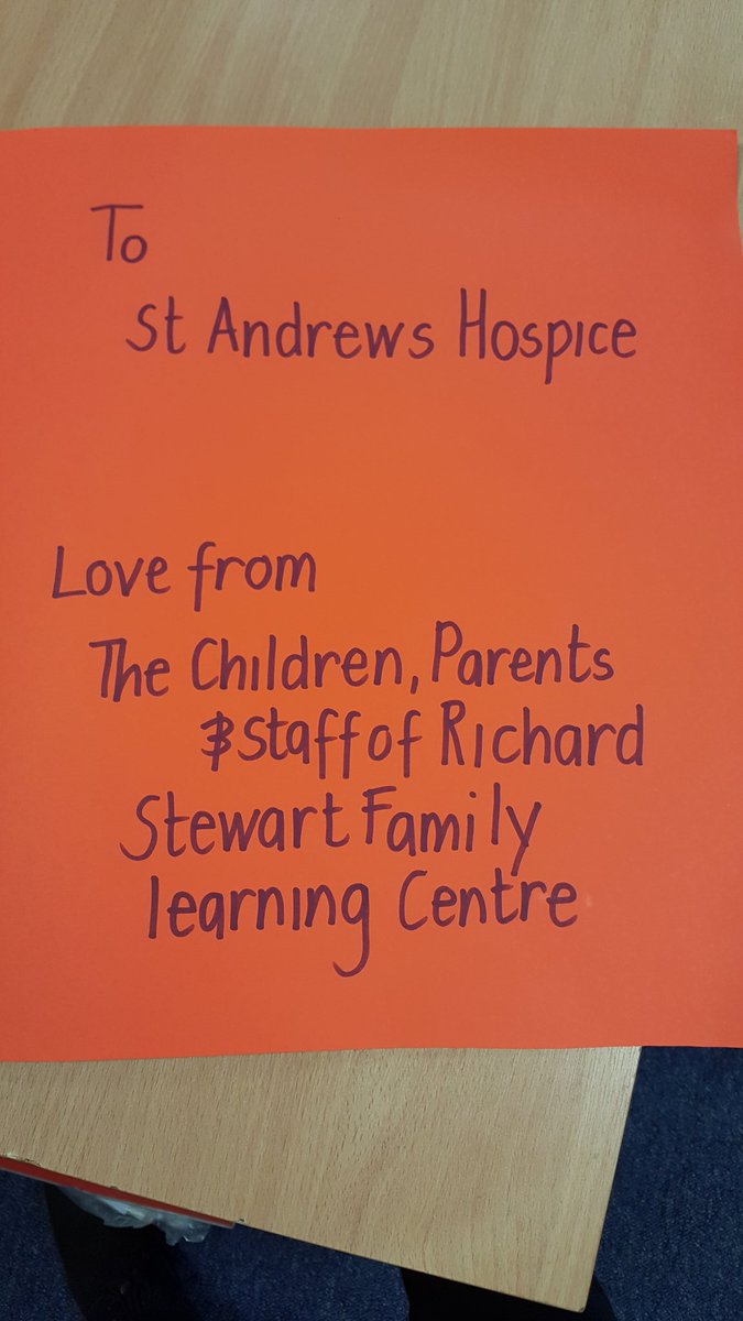 StAndrewHospice's tweet photo. We had a lovely visit this morning from the children and staff from Richard Stewart Nursery class who presented us with a £150 cheque, after holding a strawberry tea party. Thanks very much! https://t.co/xmVWIJfKHO