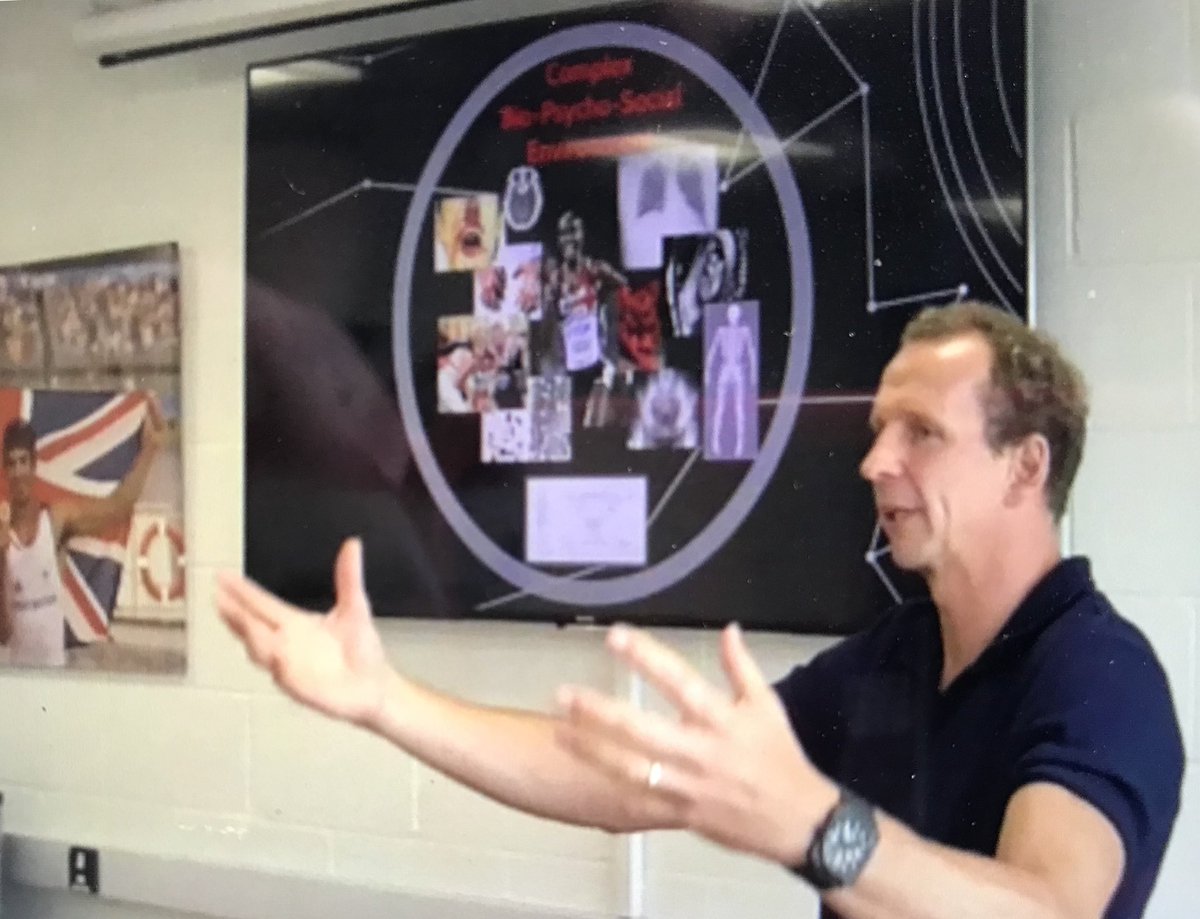 Great to have <a href="/gpwhyte/">Greg Whyte OBE</a> talk to the GBRT rowers &amp; staff this morning about his experiences and learnings from elite sport &amp; charity challenges