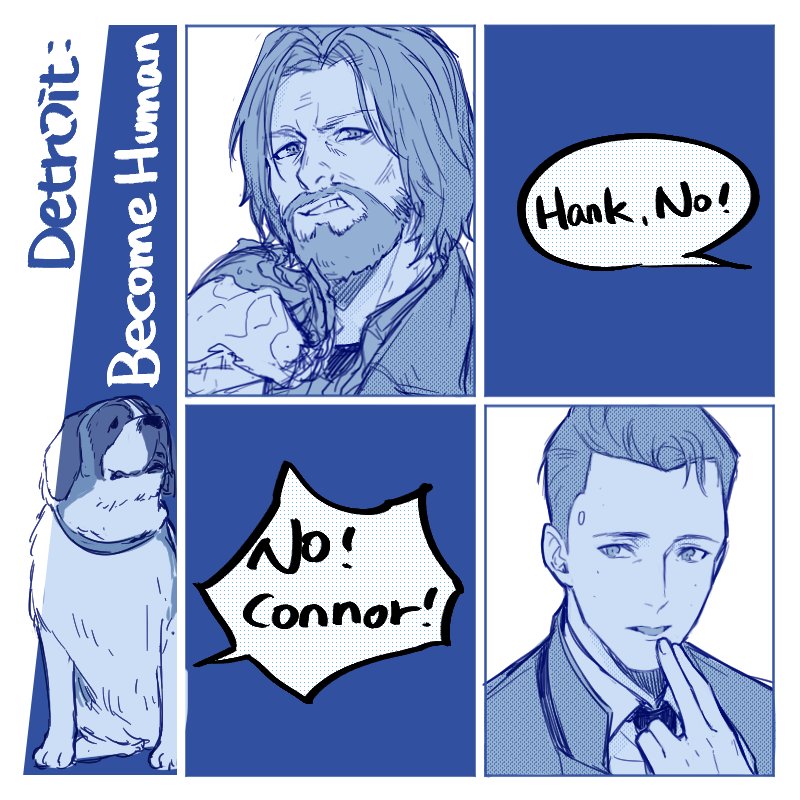 Eating #DetroitBecomeHuman  #Hank #Connor 