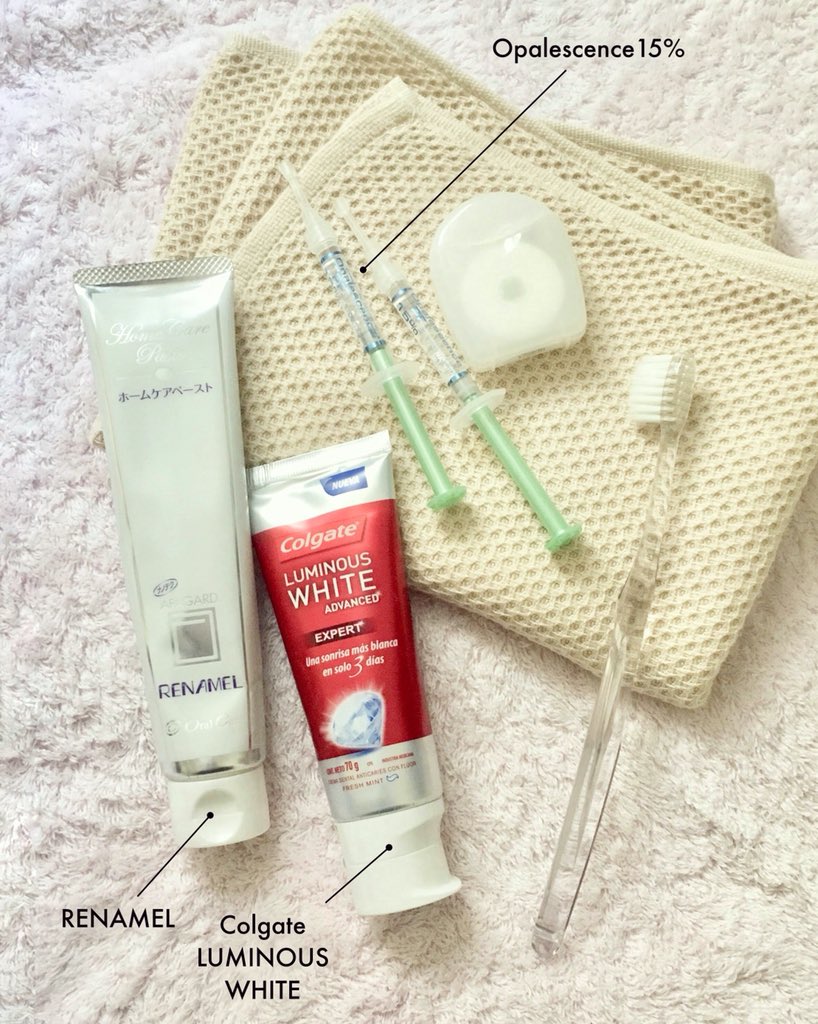 ふね Auf Twitter 歯磨きグッズ 朝はコルゲートのルミナスホワイト 夜はリナメルで歯磨き 月に1回くらいマウスピースとジェルでしっかりホワイトニング フロスはマツキヨのpbのがお気に入り パッケージのシールが簡単に剥がせてスッキリするから T Co