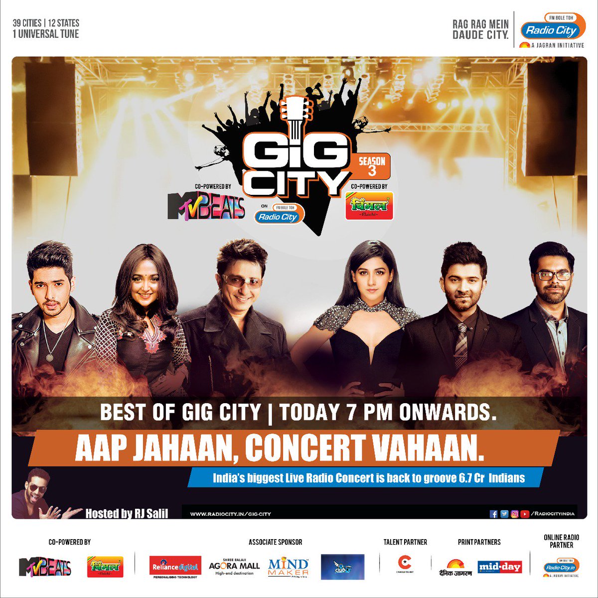 Best of #GigCity3 is here, where some of the handpicked songs for our lovely audience! Can't wait to listen to it. What about you? #GigCity3 @radiocityindia @MTVBeats @canvas_talent @sukhimusic @ArmaanMalik22 @neetimohan18 @Soulfulsachin @monalithakur03