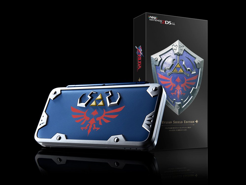 Puissance-Zelda on X: On croyait qu'elle serait une exclusivité  américaine, mais non, la New 2DS LL Hylian Shield Edition sortira aussi au  Japon ! De quoi relancer les attentes de ceux qui