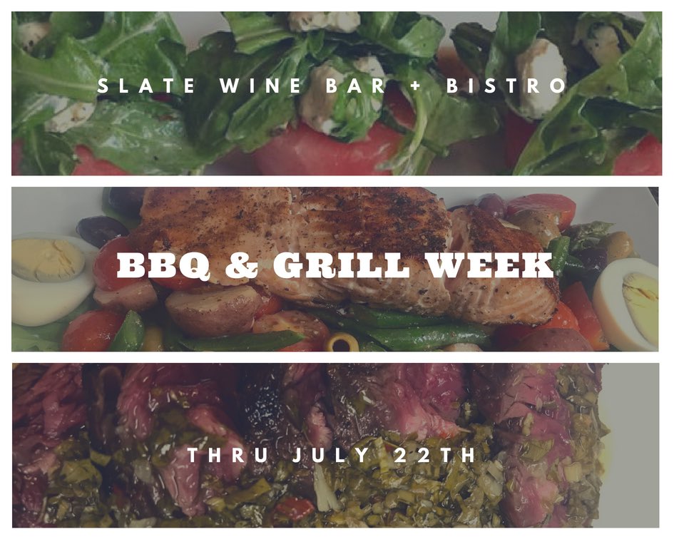 SlateWineBar's tweet photo. Try our Specials from the 2nd Annual BBQ & Grill Week thru-7/22 at #GloverPark @ramwdc #bbqweekdc #DCDinning #summerinthecity #Foodies @chefdannylledo Reservations: https://t.co/kP6nMwG14I or call 202.333.4304. https://t.co/LcRYE9CElf