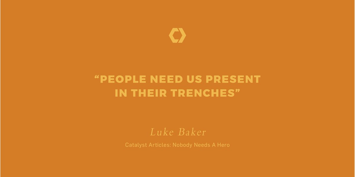 CatalystLeader's tweet photo. You have nothing to prove, leader. Lay down the cape. Jump in the trenches with your team. And practice being present in the covering of your true Hero, Jesus. Read our latest #CatalystArticle by Luke Baker.
https://t.co/XI9TwAPPGh https://t.co/Ps7OdPtY0b