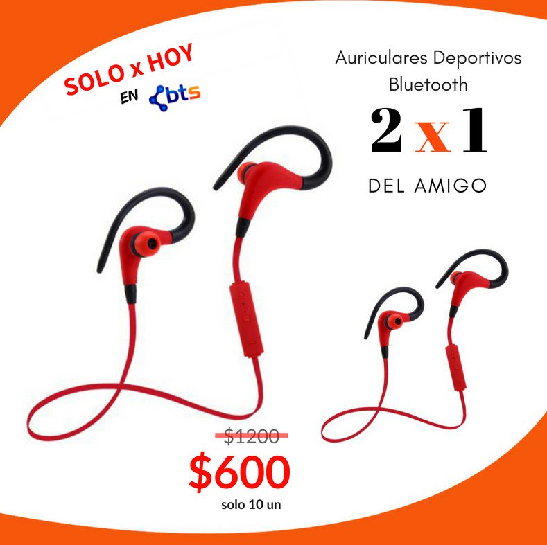 technobluetooth's tweet image. 🎉SOLO X HOY EN BTS!!!🎉2x1 DEL AMIGO🤪 AURICULARES DEPORTIVOS $600🎉
😎Precio de Regalo😄Ideal para deportes🤗
👉🏼 Encontralo en Mercado Libre👉🏼 Dale Click &amp;gt;
articulo.mercadolibre.com.ar/MLA-652278875-…