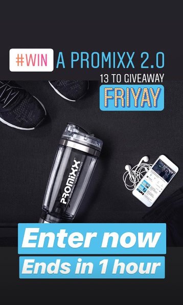 promixx's tweet photo. #RT last chance to win 1 of 13 PROMiXX 2.0's - 1 hour left
https://t.co/7X0rkrO7u6
#giveaway #winwin #win #competition #wincompetition #promixx #protein #fitfam #supplements #shakerbottle https://t.co/uaZPHLLPXc
