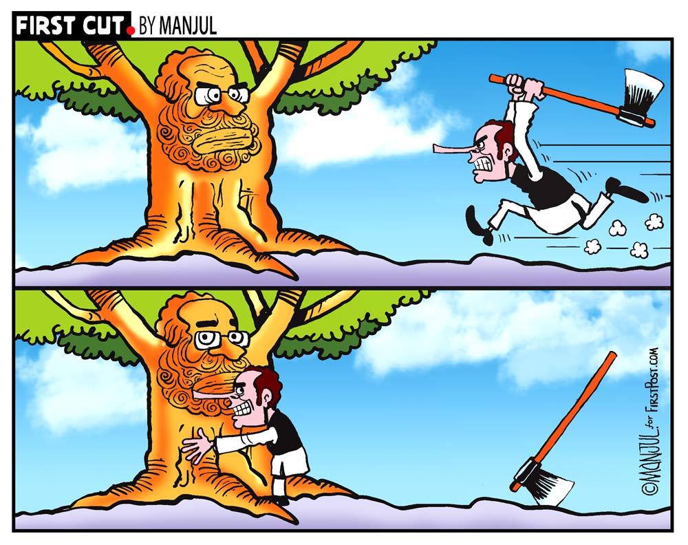 MANJULtoons's tweet photo. #RahulGandhiHugsModi 
My #cartoon for @firstpost
Details: https://t.co/XQchOYKmKE
#RahulHugsModi #RahulKiJhappi #RahulKiGandhigiri #RahulGandhi https://t.co/GwSyUMkVhw