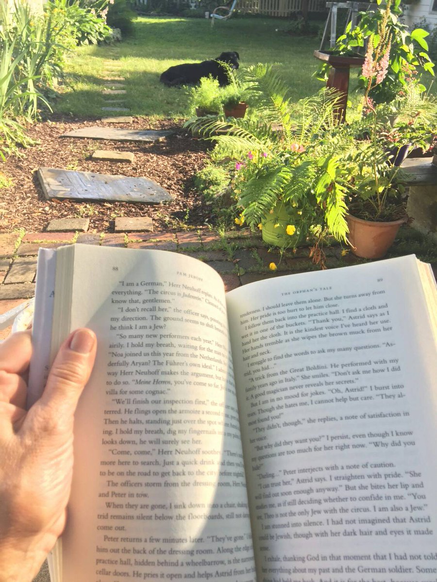 OurLadySchool's tweet photo. Mrs. Ward is back to reading in the garden! #OLPHREADS #quietfridays https://t.co/k49szpKR8E