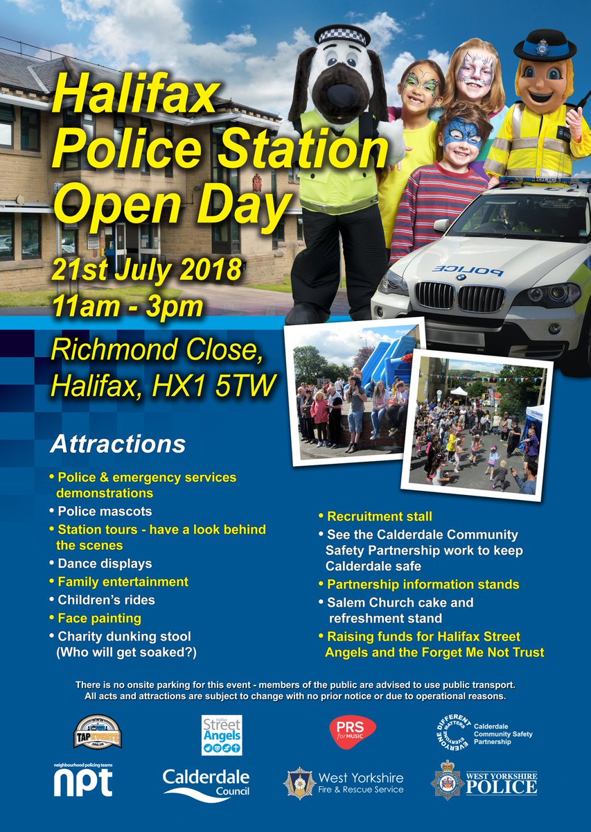 #Calderdale @WYP_IAG and @WYP_Scrutiny will both be represented at @WYP_Halifax #OpenDay tomorrow! Along with lots more. #CommunityVoice #CommunityEngagement @styler288