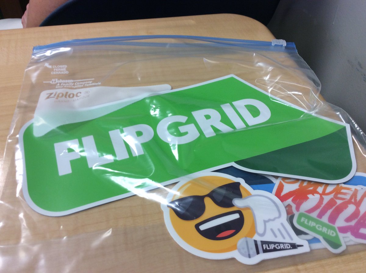 Thank you, @BMcClelland24, @Flipgrid magnet directly  from #ISTE18!  You rock! #EdCampLDRNY