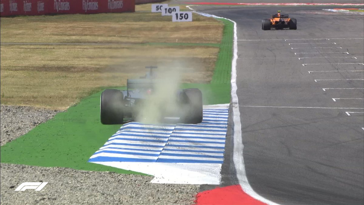 Hamilton kicks up the dust on the way to P3  #GermanGP 🇩🇪 #F1 https://t.co/fetHTCYpZW