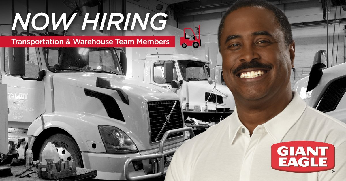 GiantEagle_Jobs's tweet image. #FunFactFriday .@GiantEagle’s #Warehouse &amp;amp; Transportation team is NOW HIRING in PA &amp;amp; OH! We are looking for energetic, hardworking Team Members to help get our products to our customers. We’re currently hiring for a variety of positions. Apply NOW: bit.ly/2kthsy1
