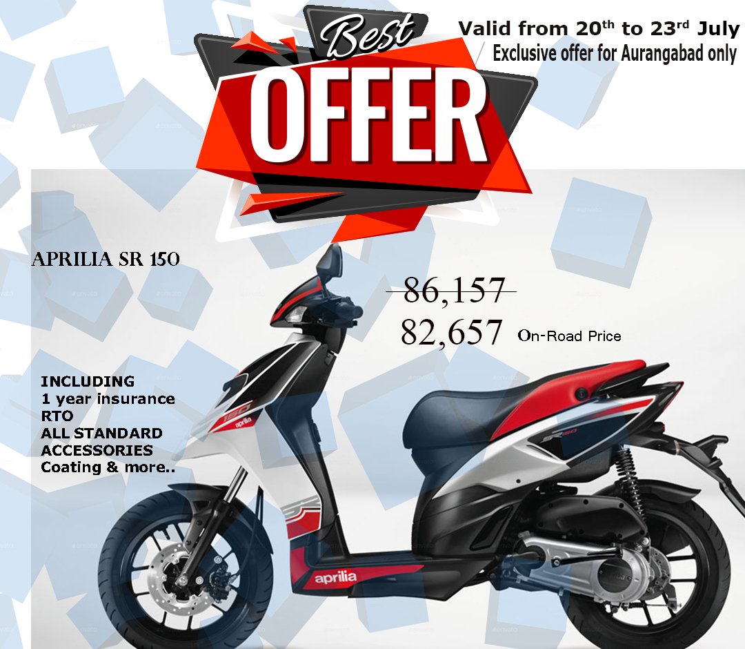 150 Abs Aprilia Bike 150 On Road Price Aprilia SR 150 Price In