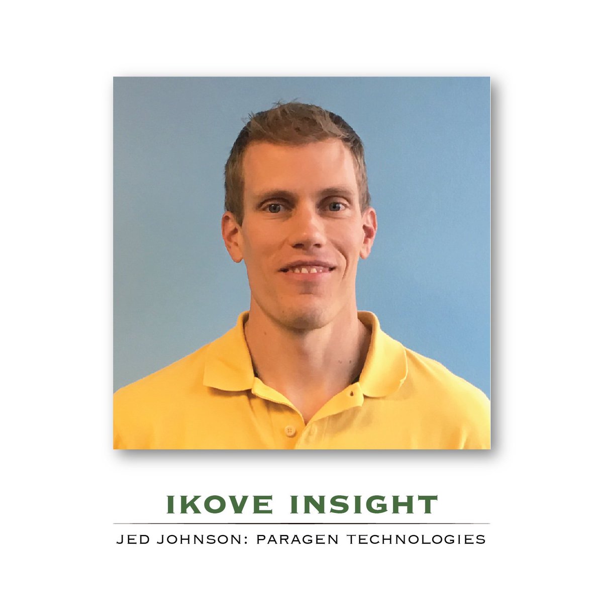 IkoveCapital's tweet photo. #IkoveInsight featuring @paragentech CEO Jed Johnson!

#insights #medtech #interview #cto #careers #thestartupnursery https://t.co/m94ccvh3qE