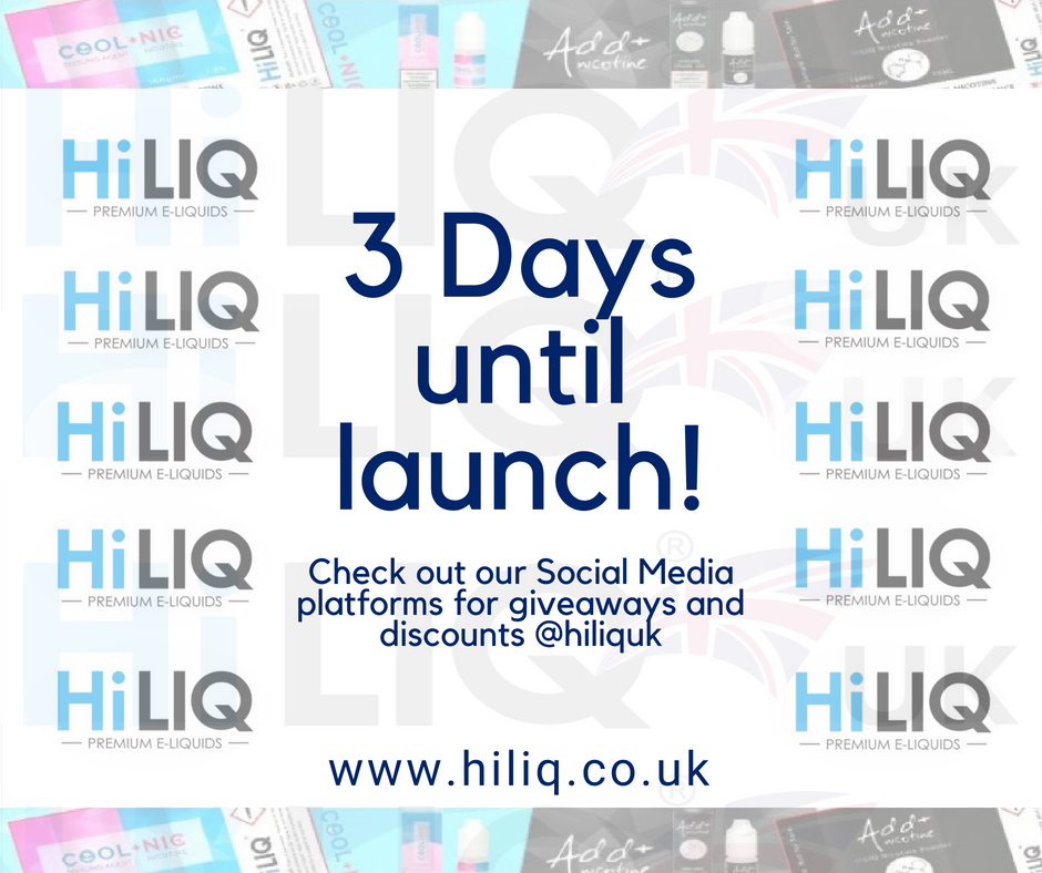 Getting closer! Are you as excited as we are? Keep an eye open for a launch discount code and enter our giveaway on Instagram and Facebook! <a href="/hiliq/">HiLIQ</a> 

#vaping #vape #vapers #vapefam #eliquid #ejuice #nicotine #NICSHOTS