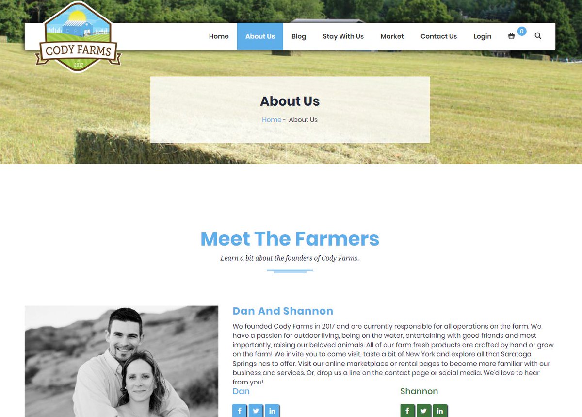 codifychat's tweet image. Check out our latest project at codyfarms.com This project came complete with a blog and e-commerce component! Call us if you need help getting your next web project started. ✌️