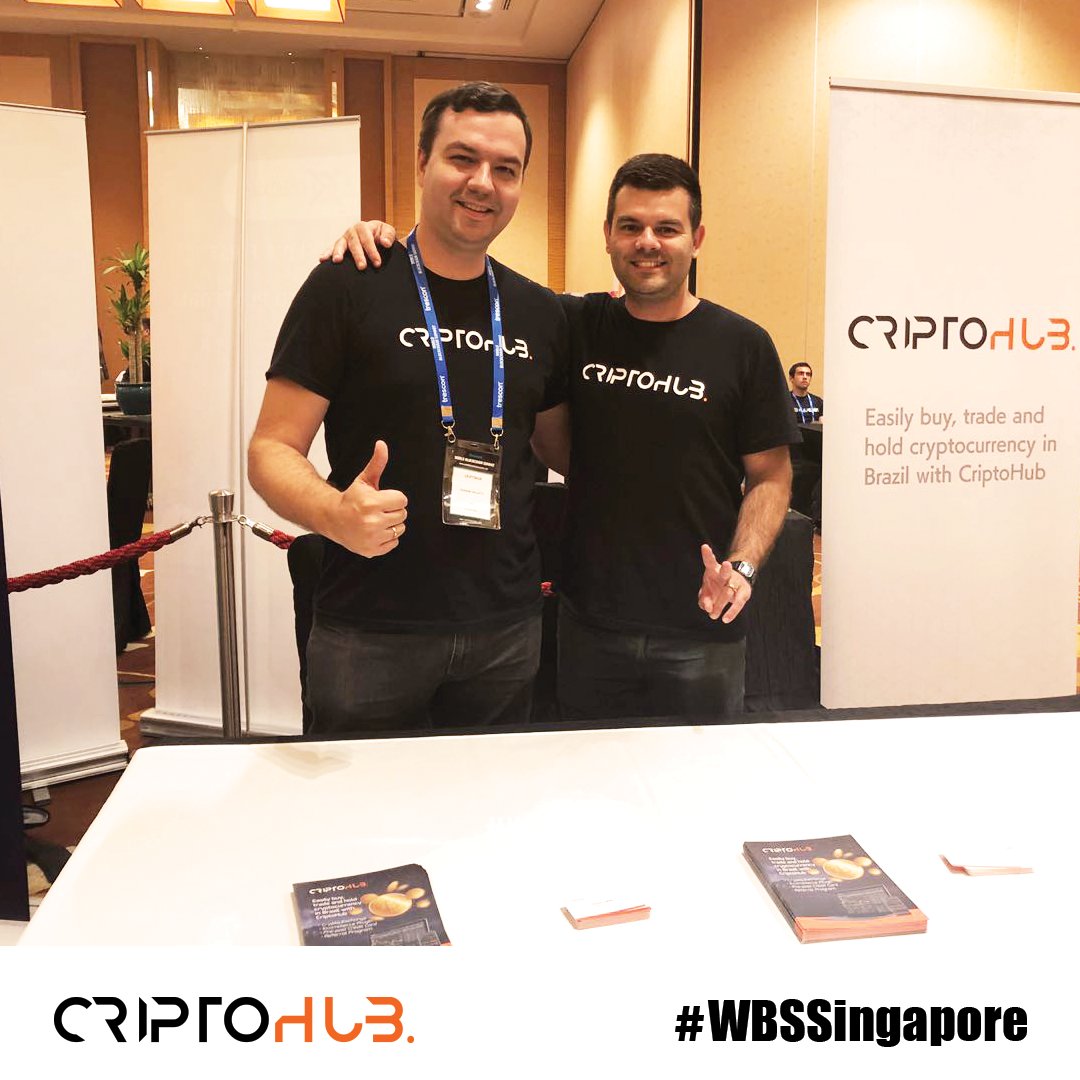 criptohubbrasil's tweet image. Second day of #WBSSingapore!
CEO Ramon Vailatti and Bruno Ampezzan are today at WORLD BLOCKCHAIN ​​SUMMIT in Singapore for the second day of the event, join our social networks to learn more.
#criptohub #exchange