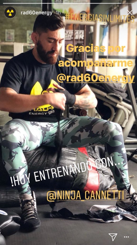 ninjacannetti's tweet photo. Bienvenido @Rad60energy y gracias por acompañarme en mi carrera #ENERGIASINLIMITES #TEAMRAD60 https://t.co/6xhMCEQOiZ