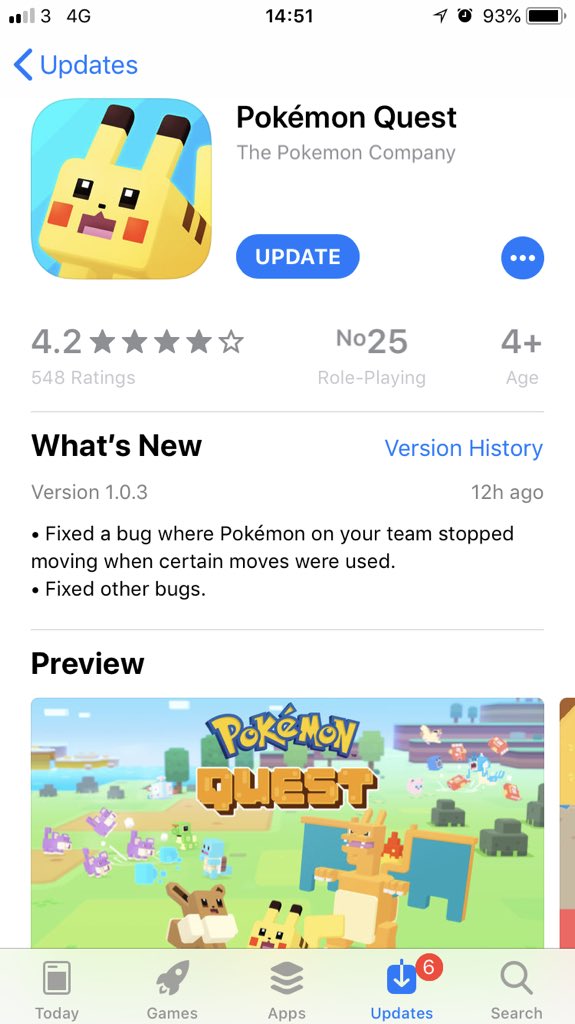 Pokémon Quest na App Store