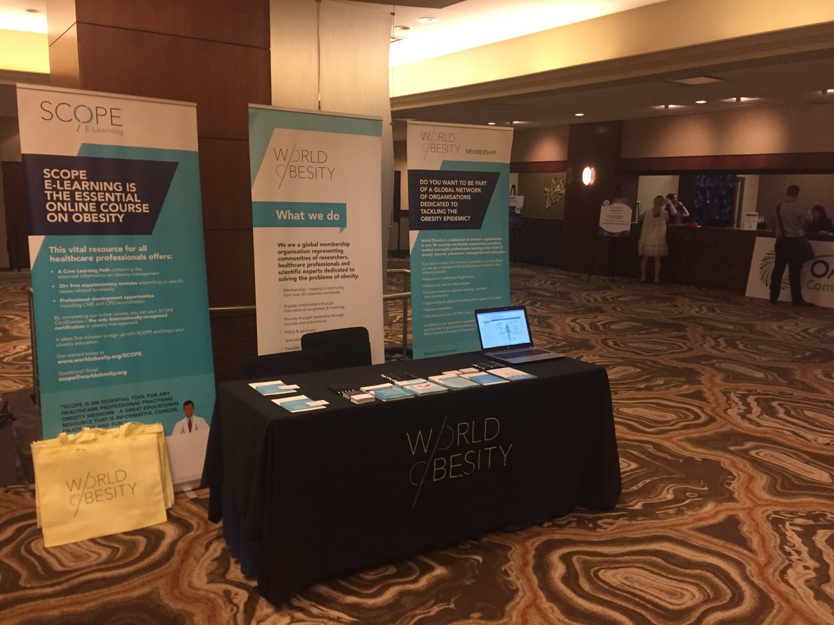 WorldObesity's tweet photo. We'll be at #YWM2018 all day, right by the check-in desk. Come and try out our @SCOPEObesity modules and receive an exclusive discount on the #CoreLearningPath! @ObesityAction https://t.co/APRkd121Qq