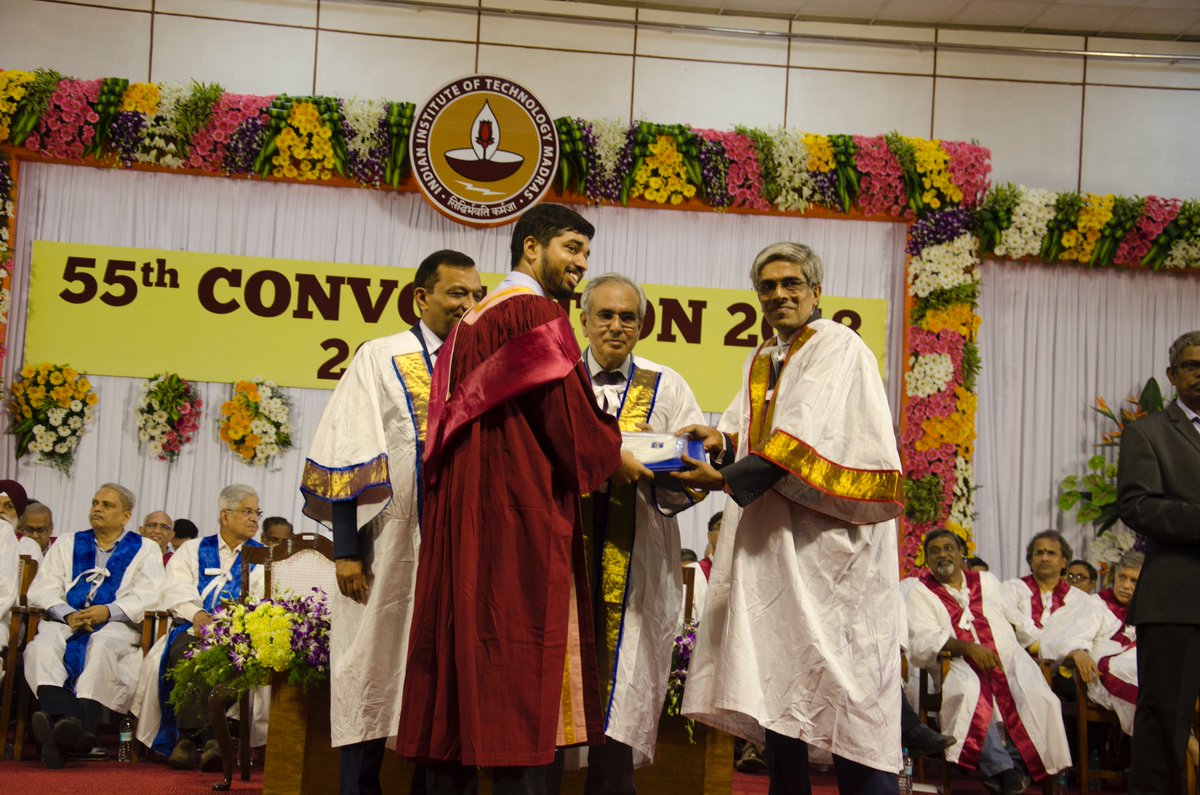 iitmadras's tweet photo. #IITMConvocation2018
#ConvocationAtCampus
Prof. Bhaskar Ramamurthi, Director @iitmadras conferred degrees upon students. A total of 2,267 degrees were awarded. 
#Congratulations (3/3) https://t.co/4h35aS86ji