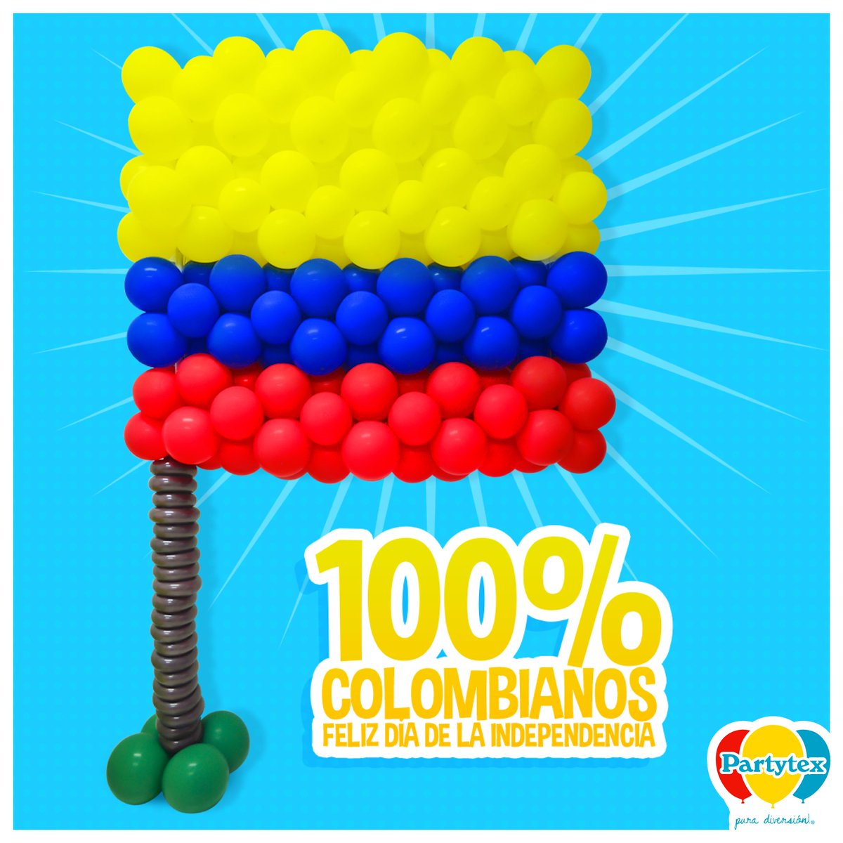 partytex's tweet photo. Que emoción ser COLOMBIANO! 🇨🇴
Gracias tierra querida, Feliz día de la independencia. 🇨🇴🎉
Partytex ¡Pura diversión! 🎈
https://t.co/3EhMCgndMP
#Partytex #globos #balloon #balloons #party #partyideas #Baloes #воздушные #independencia #colombia #independenceday https://t.co/xgt195wrnt