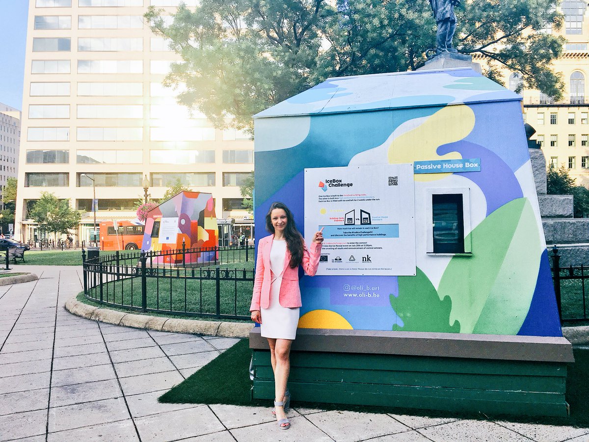 Irina Markina (@irinamarkinaeu) on Twitter photo It’s been two exciting weeks <a href="/EUintheUS/">European Union in the U.S.</a> as hundrends if not thousands took the #IceBoxChallengeDC guessing how much ice will be left in two buildings: 1st built to regular building code, 2nd to #passivehousedc standard. #EnergyEfficiency - key way of delivering on #ParisAgreement It’s been two exciting weeks <a href="/EUintheUS/">European Union in the U.S.</a> as hundrends if not thousands took the #IceBoxChallengeDC guessing how much ice will be left in two buildings: 1st built to regular building code, 2nd to #passivehousedc standard. #EnergyEfficiency - key way of delivering on #ParisAgreement